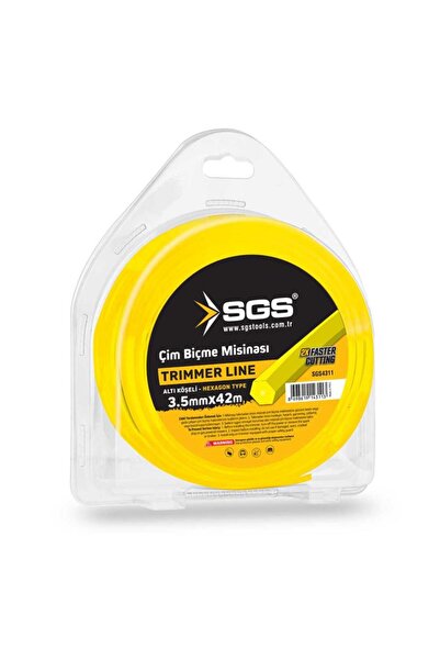 SGS Çim Biçme Tırpan Misinası - Altıgen - 3.5 mm. - 42 mt.