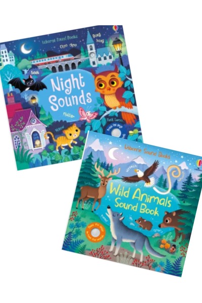 Usborne Sound book set – Night Sounds + Wild Animals Sound for children