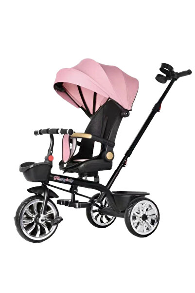 Leno Three-Wheel Push Stroller For Kids With Sun Canopy