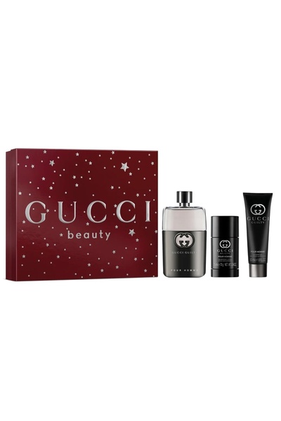 Gucci Подаръчен комплект Guilty pour Homme, Тоалетна вода, 90 ml + Дезодорант...