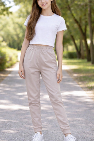 couis Pijamale din satin cu elastic la talie