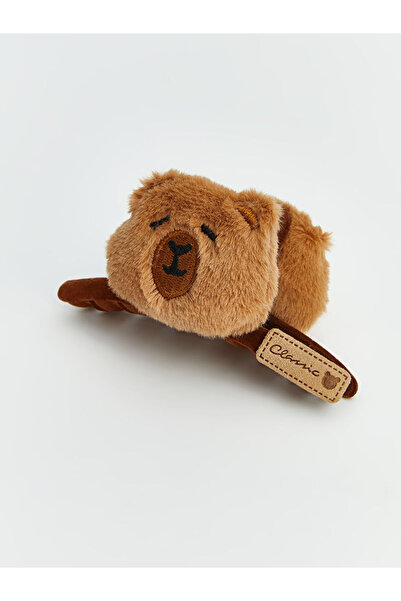 LC Waikiki Plush Girl's Clothespin Buckle with Animal Figures for Style Enthu...