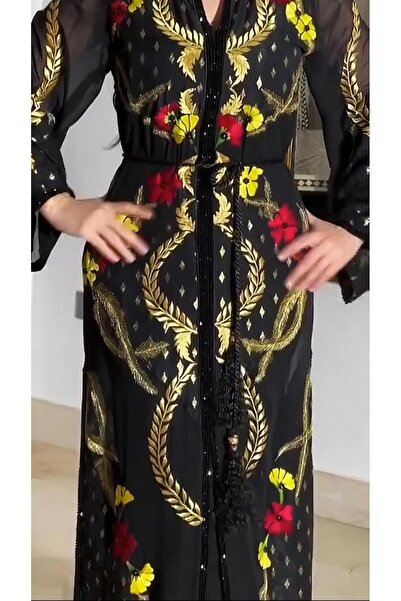 saher-alshrek black leopard print dress