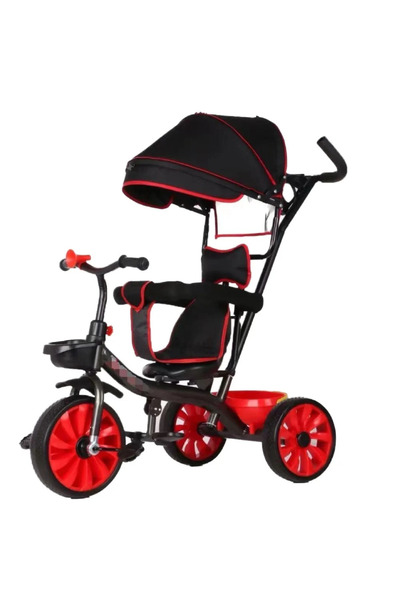 Leno Three-Wheel Push Stroller For Kids With Sun Canopy