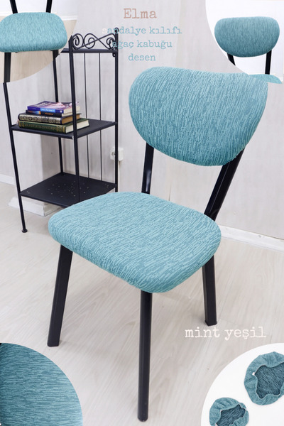 Uy Style jakarli kumaş elma sandalye kılıfı ,lastikli,esnekli sandalye örtüsü...