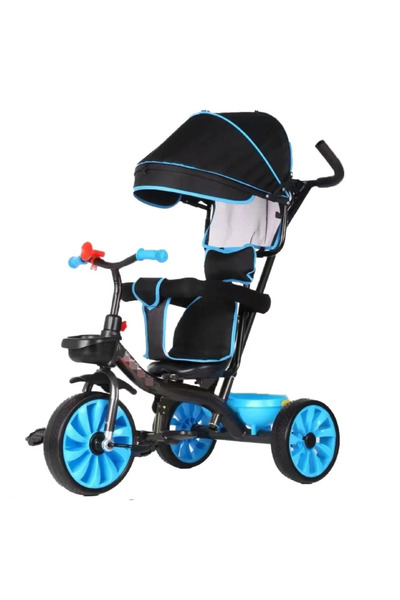Leno Three-Wheel Push Stroller For Kids With Sun Canopy