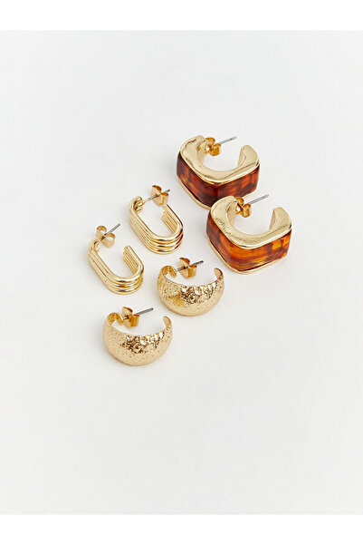 LC Waikiki مجموعة أقراط نسائية من فريزن ستور مكونة من 3 قطع