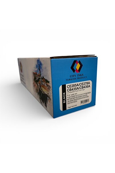 City Inks حبر تركي سيتي انك متوافق مع HP أسود (Black) – CE285A / CE278A / CB4...