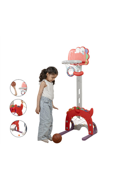 LETTLE HOUSE مجموعة لعب 4*1 (كرة سلة - كرة القدم - حلقات الرمي - الجولف)