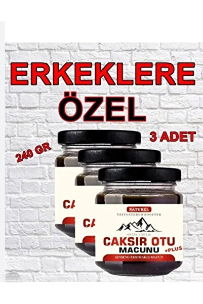 NATUREL Hatay Yöresi Çakşır Kökü Macunu 240 GR X 3 Kavanoz
