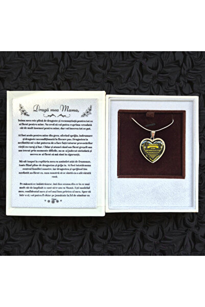 OEM Gift for Mom in a book-shaped box with a message and a personalized neckl...