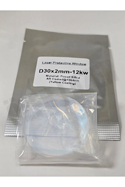 ÖZER LAZER D30X2mm 12kw Lazer Alt Koruma Camı