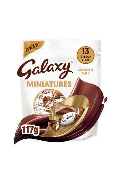 Galaxy Miniatures Smooth Milk Chocolate Bite-Size Creamy Milk Chocolate Treat...