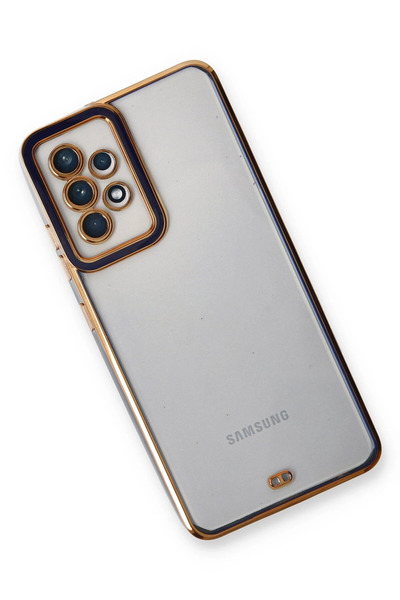 POYRAZ MARKET حافظة نيو فيس لهاتف سامسونج جالاكسي A33 5G من السيليكون - أزرق