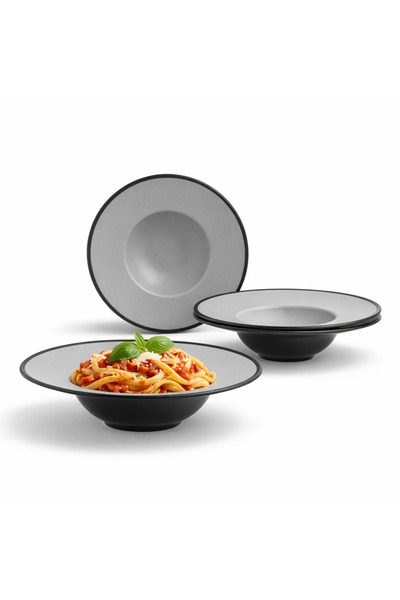 mastergold 4 Melamine Pasta Dishes 28cm | Soup & Pasta Bowls | Rice & Salad B...