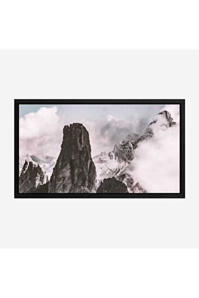 Tajridhome لوحة جبال - صخور شاهقة - سماء ضبابية - هادئ - لوحات طبيعة - لوحات ...