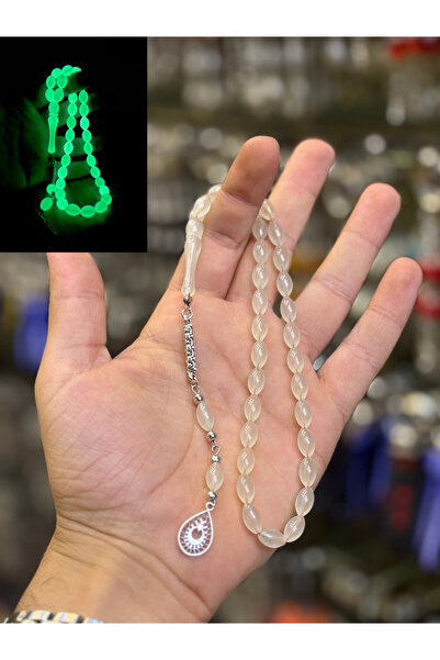 tesbihciniz Fine Grain Phosphorescent Cat's Eye Prayer Beads