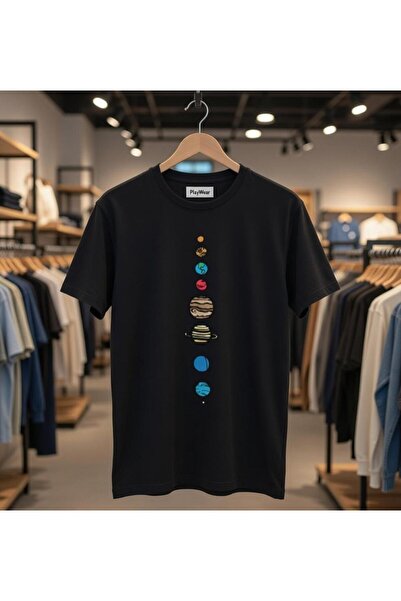 playwear Μπλουζάκι με τυπωμένο σχέδιο Loose Fit Unisex Planets Color Design