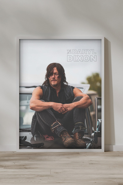 FGHGF Daryl Dixon Seri 001 The Walking Dead Çerçevesiz Poster & Duvar Tablosu