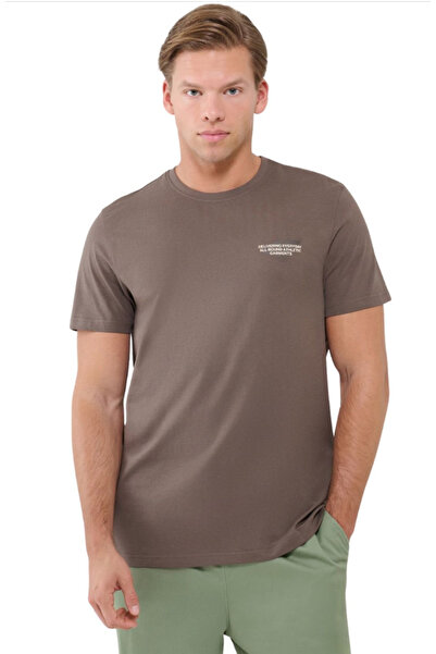 Other Tricou bărbătesc 4F M1974, maro închis, casual, mărimea XXL