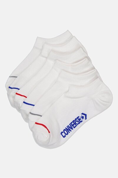 Converse Kids Boy 6 Pairs Brand Logo Socks, White