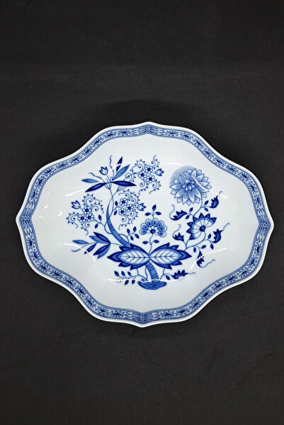 Hutschenreuther Onion Pattern Antique Porcelain Boat Plate/Bowl 25X20 cm