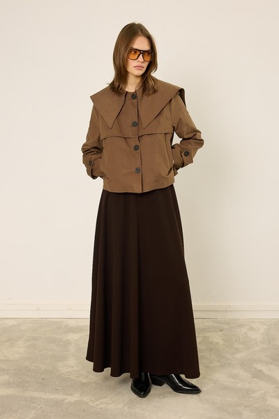 mavi limon Kloş Etek Uzun