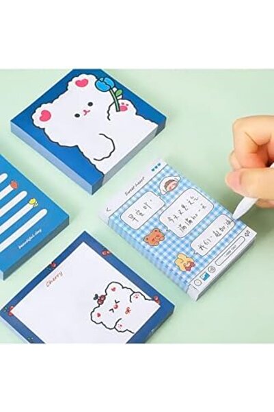 Nacario NrcrioShop GUGUK مجموعة ملونة من بنقش مربعات ملاحظات تحمل عنوان GUGUK...