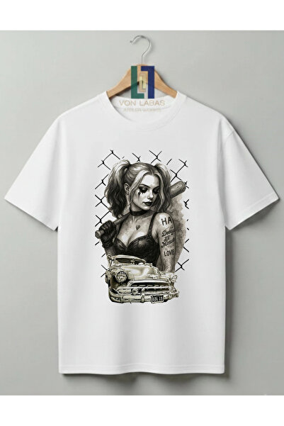 Grafftee Clothing Harley Quinn Design 100% Cotton Unisex T-Shirt