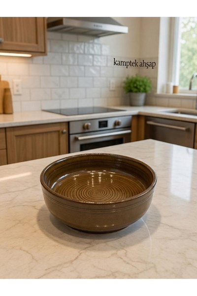 kamptek kamp teknolojisi Kamptek Ahşap Büyük Boy Çerezlik Kase 19 cm – El Yap...