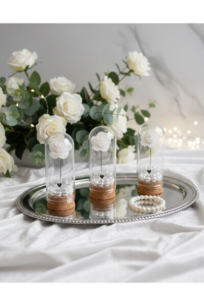 Nesel Atelier Ters Deney Tüpü Fanus Nikah, Söz, Nişan Hediyelik 10'lu Set
