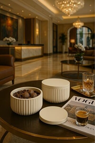 Nacario Nrcrioshop Modern Striped Lid Organizer – 4-Piece Set (10.5 × 6.5 cm)...