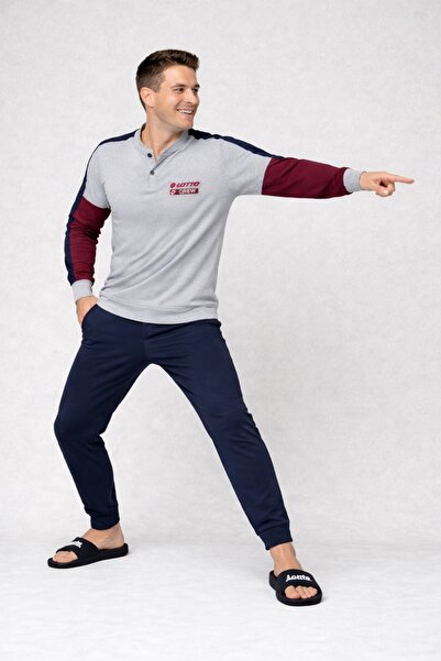 Lotto Men's pajamas LP2122, 2-piece set, Cotton