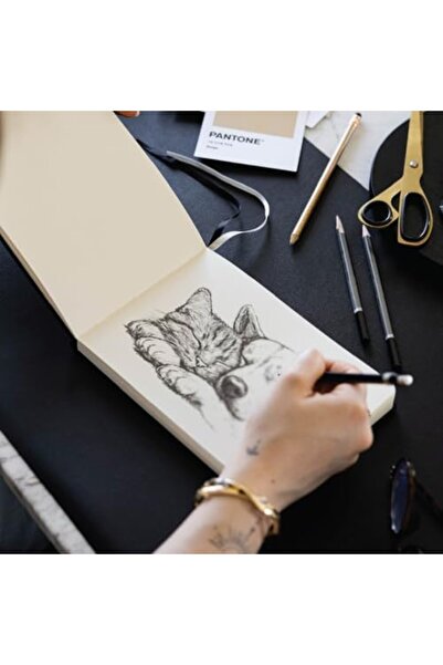 Nacario NrcrioShop غلاف صلب مقاس 21 × 15 سم، 80 ورقة، 140 جرام. دفتر رسم - كت...