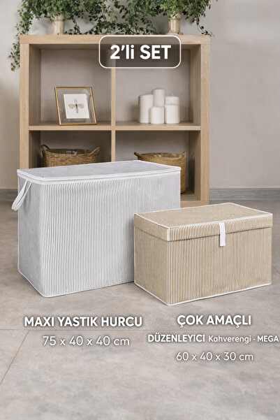 PONÇİK BEBEK Maxi Jastuk kutija za skladištenje velike veličine, mega organiz...