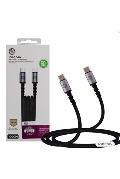 Golden Plus This 1-meter Apple Type-C cable provides fast and safe charging f...