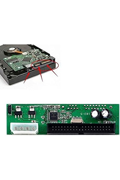 Nacario NrcrioShop SATA Pata IDE 7 + 15Pin 3.5/2.5 SATA HDD DVD Pata إلى Sata...