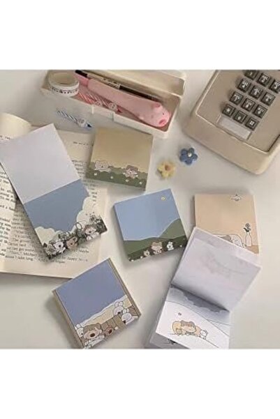 Nacario مجموعة ملاحظات ملونة ذات طابع مدرسي من NrcrioShop GUGUK 1201248