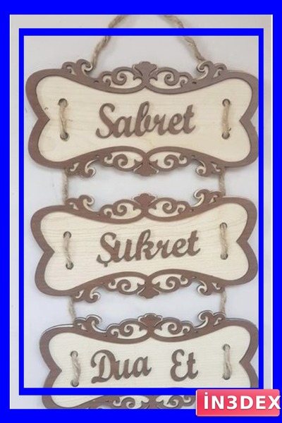 İN3DEX Two Themed Laser Cut Door Decorations