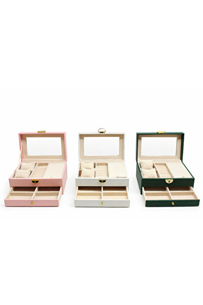 ZS DEMİR 20X15 cm Makeup and Jewelry Box