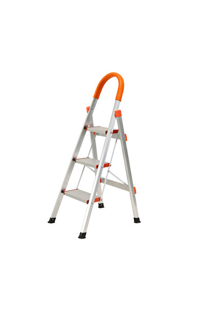 Asil Alüminyum Katlanır Merdiven 3 Basamak | 150 Kg | Hafif Çok Amaçlı Ev Tip...
