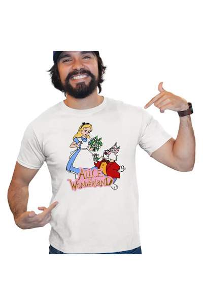 OEM Men's T-Shirt Alice in Wonderland Rabbit