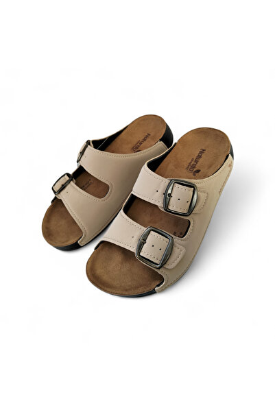 mersin md tekstil Md Textile Gezer Natural Double Buckle New Season Slippers ...