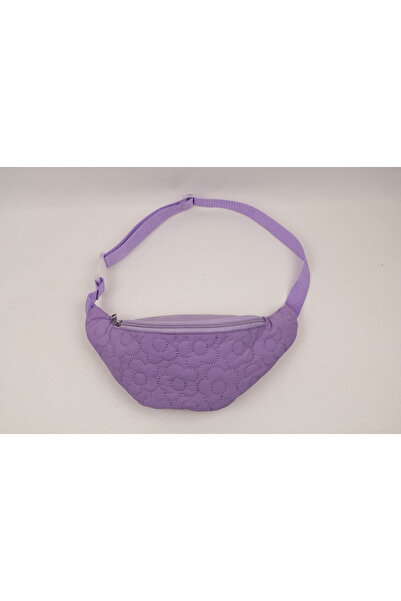 ICONE BAG Geantă de talie pentru fete, cu flori matlasate din material textil...