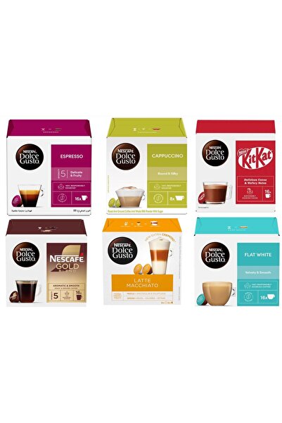Nescafe Dolce Gusto coffee capsules, assorted, x 6 packs