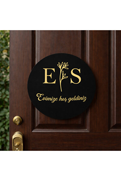 Adil Tasarım Atölyesi Kişiye Özel Kapı Süsü – Gold Pleksi Yazılı