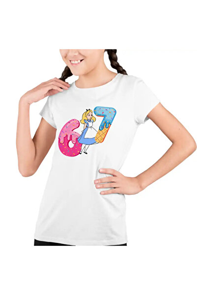 OEM Παιδικό Κορίτσι Alice Wonderland Six Seven Six Seven 67 T-Shirt