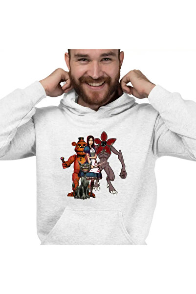 OEM Men's Hoodie Alice Fnaf Stranger Things Horror Madness