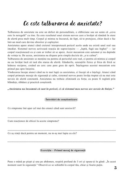 Cotomag Jurnalul Vindecarii Mele - Tulburare de Anxietate / Ghid Practic / Echilibru Emotional