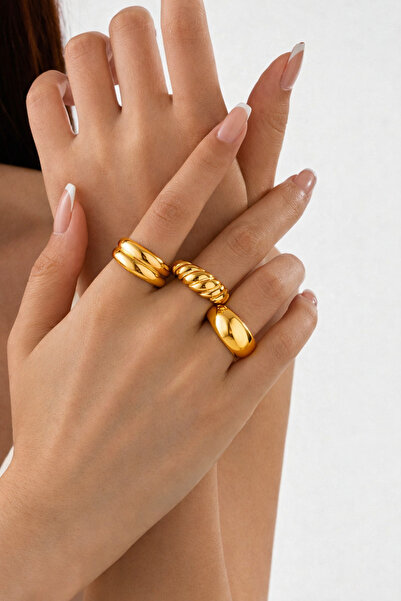 Ervalina 3-Piece Thick Basic Rings